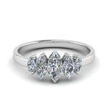 Load image into Gallery viewer, 5-stone-marquise-lab-diamond-wedding-band-1-5-ct-in-950-platinum-FD8008MQB-1.50-CT-FANCY1-NL-WG.jpg