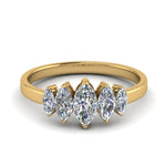 Load image into Gallery viewer, 5-stone-marquise-wedding-band-1.5-ct-in-yellow-gold-FD8008-1.5CTMQB-NL-YG.jpg