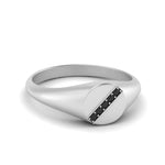 Load image into Gallery viewer, 5 Stone Round Diamond Signet Ring