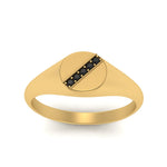 Load image into Gallery viewer, 5 Stone Round Diamond Signet Ring