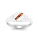 Load image into Gallery viewer, 5 Stone Round Diamond Signet Ring