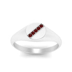 Load image into Gallery viewer, 5 Stone Round Diamond Signet Ring