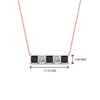 Load image into Gallery viewer, 5-stone-princess-cut-bar-pendant-with-black-diamond-in-FDPD8413GBLACK-NL-RG