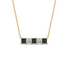 Load image into Gallery viewer, 5-stone-princess-cut-bar-pendant-with-black-diamond-in--FDPD8413GBLACK-NL-YG