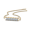 Load image into Gallery viewer, 5-stone-princess-cut-diamond-bar-pendant-in--FDPD8413-NL-YG