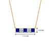 Load image into Gallery viewer, 5-stone-princess-cut-diamond-bar-pendant-with-blue-sapphire-in--FDPD8413GSABL-NL-YG