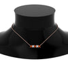 Load image into Gallery viewer, 5-stone-princess-cut-diamond-bar-pendant-with-orange-sapphire-in-FDPD8413GSAOR-NL-RG