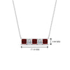 Load image into Gallery viewer, 5-stone-princess-cut-diamond-bar-pendant-with-ruby-in--FDPD8413GRUDR-NL-WG