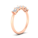 Load image into Gallery viewer, 5-stone-round-cut-1-carat-diamond-wedding-band-in-rose-gold-FDENS141ROBANGLE2-1.00CT-NL-RG
