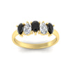 Load image into Gallery viewer, 5-stone-wedding-band-black-diamond-teardrop-one-carat-in-yellow-gold-fdwb8008peblackangle5-1.00ct-nl-yg_6bd64849-b85c-4328-a271-58da5bd7b8c0