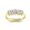 Load image into Gallery viewer, 5-stone-wedding-band-diamond-teardrop-one-carat-in-yellow-gold-fdwb8008peangle5-1.00ct-nl-yg.jpg