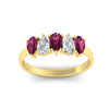 Load image into Gallery viewer, 5-stone-wedding-band-pink-sapphire-teardrop-one-carat-in-yellow-gold-fdwb8008pegsadrpiangle5-1.00ct-nl-yg.jpg
