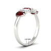 Load image into Gallery viewer, 5-stone-wedding-band-ruby-teardrop-one-carat-in-white-gold-fdwb8008pegrudrangle2-1.00ct-nl-wg-hw.jpg