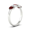 Load image into Gallery viewer, 5-stone-wedding-band-ruby-teardrop-one-carat-in-white-gold-fdwb8008pegrudrangle2-1.00ct-nl-wg.jpg