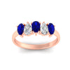 Load image into Gallery viewer, 5-stone-wedding-band-sapphire-teardrop-one-carat-in-rose-gold-fdwb8008pegsablangle5-1.00ct-nl-rg.jpg