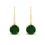 Load image into Gallery viewer, 5.00-ct-round-cut-emerald-leverback-dangle-earrings-in-yellow-gold-fdear11236rogemgrangle2-5.00ct-nl-yg.jpg?v=1768373585