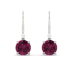 Load image into Gallery viewer, 5.00-ct-round-cut-pink-sapphire-leverback-dangle-earrings-in-white-gold-fdear11236rogsadrpiangle2-5.00ct-nl-wg.jpg?v=1768373585