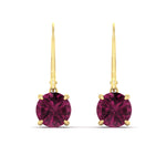 Load image into Gallery viewer, 5.00-ct-round-cut-pink-sapphire-leverback-dangle-earrings-in-yellow-gold-fdear11236rogsadrpiangle2-5.00ct-nl-yg.jpg?v=1768373585