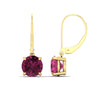 Load image into Gallery viewer, 5.00-ct-round-cut-pink-sapphire-leverback-dangle-earrings-in-yellow-gold-fdear11236rogsadrpiangle4-5.00ct-nl-yg.jpg?v=1768373584
