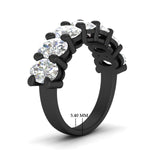 Load image into Gallery viewer, 5.00-ct-seven-stone-diamond-wedding-band-in-black-gold-FD8008OVBANGLE2-5.00CT-NL-BG-HW.jpg?v=1763628833