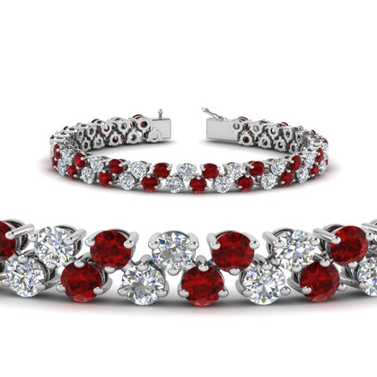 Stunning Two Row Tennis Bracelet