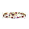 Load image into Gallery viewer, 5.50-carat-classic-teardrop-link-east-west-pink-sapphire-bracelet-in-yellow-gold-FDBECPE10581GSADRPIANGLE4-5.40CT-NL-YG.jpg?v=1776847805