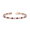 Load image into Gallery viewer, 5.50-carat-classic-teardrop-link-east-west-ruby-bracelet-in-rose-gold-FDBECPE10581GRUDR-5.40CT-NL-RG.jpg?v=1776847869