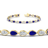 Load image into Gallery viewer, 5.50-carat-classic-teardrop-link-east-west-sapphire-bracelet-in-yellow-gold-FDBECPE10581GSABLANGLE2-5.40CT-NL-YG.jpg?v=1776847695