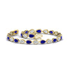 Load image into Gallery viewer, 5.50-carat-classic-teardrop-link-east-west-sapphire-bracelet-in-yellow-gold-FDBECPE10581GSABLANGLE4-5.40CT-NL-YG.jpg?v=1776847695