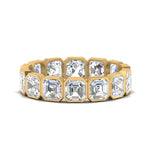 Load image into Gallery viewer, 5.60-ct.-bezel-set-asscher-diamond-eternity-ring-in-yellow-gold-FD10567AS-0.40CT-NL-YG