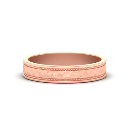 Light Weight Classic Hammered Wedding Ring