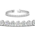 Load image into Gallery viewer, 6.50 Carat Diamond Bezel Set Tennis Bracelet