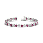 Load image into Gallery viewer, 6.50 Carat Diamond Bezel Set Tennis Bracelet