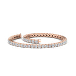 Load image into Gallery viewer, 6-Carat-Round-Diamond-Tennis-Bracelet-In-Rose-Gold-FDBRC8635ROANGLE4-6.00_20CT-NL-RG