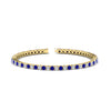Load image into Gallery viewer, 6-Carat-Round-Diamond-Tennis-Bracelet-With-Blue-Sapphire-In-Yellow-Gold-FDBRC8635ROGSABL-6.00_20CT-NL-YG