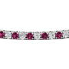 Load image into Gallery viewer, 6-Carat-Round-Diamond-Tennis-Bracelet-With-Pink-Sapphire-In-White-Gold-FDBRC8635ROGSADRPIANGLE5-6.00_20CT-NL-WG