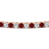 Load image into Gallery viewer, 6-Carat-Round-Diamond-Tennis-Bracelet-With-Red-Ruby-In-Rose-Gold-FDBRC8635ROGRUDRANGLE5-6.00_20CT-NL-RG