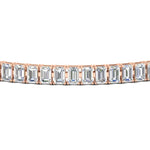 Load image into Gallery viewer, 6 Carat Emerald Cut Diamond Tennis Bracelet