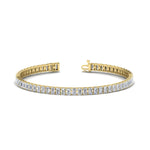 Load image into Gallery viewer, 6 Carat Emerald Cut Diamond Tennis Bracelet