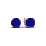 Load image into Gallery viewer, 6-carat-cushion-cut-sapphire-basket-stud-earring-in-rose-gold-fdear10411cugsablangle1-6.00ct-nl-rg.jpg
