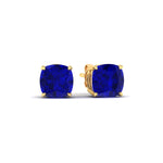 Load image into Gallery viewer, 6-carat-cushion-cut-sapphire-basket-stud-earring-in-yellow-gold-fdear10411cugsablangle1-6.00ct-nl-yg.jpg