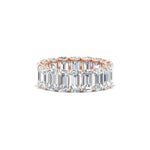 Load image into Gallery viewer, 6 Carat Diamond Emerald Cut Eternity Band