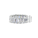 Load image into Gallery viewer, 6 Carat Diamond Emerald Cut Eternity Band