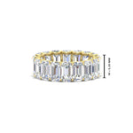 Load image into Gallery viewer, 6 Carat Diamond Emerald Cut Eternity Band