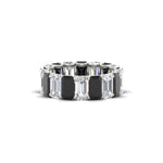 Load image into Gallery viewer, 6 Carat Diamond Emerald Cut Eternity Band