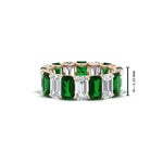 Load image into Gallery viewer, 6 Carat Diamond Emerald Cut Eternity Band