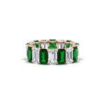 Load image into Gallery viewer, 6 Carat Diamond Emerald Cut Eternity Band