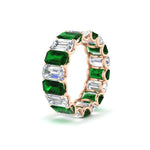 Load image into Gallery viewer, 6 Carat Diamond Emerald Cut Eternity Band