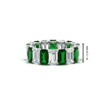 Load image into Gallery viewer, 6 Carat Diamond Emerald Cut Eternity Band