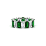 Load image into Gallery viewer, 6 Carat Diamond Emerald Cut Eternity Band